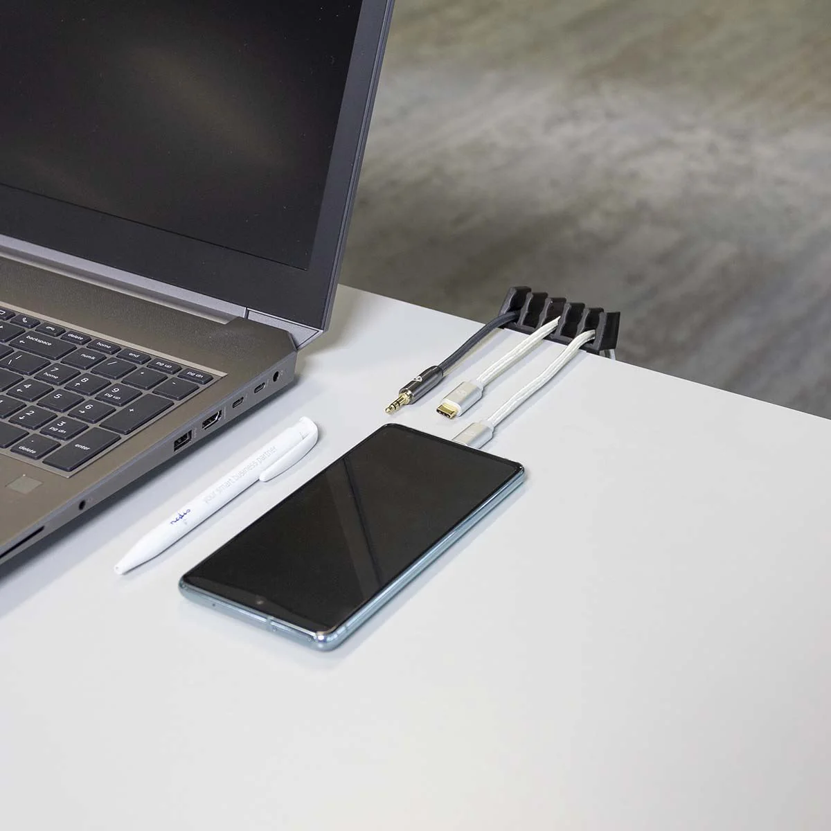 Nedis Cable Management | Cable Clip | Click and Go | 2 pcs | Number of slots: 5 Slots | Maximum cable thickness: 7.1 mm | Polypropylene | Black - Image 11