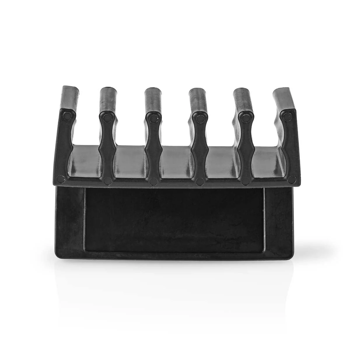 Nedis Cable Management | Cable Clip | Click and Go | 2 pcs | Number of slots: 5 Slots | Maximum cable thickness: 7.1 mm | Polypropylene | Black - Image 7
