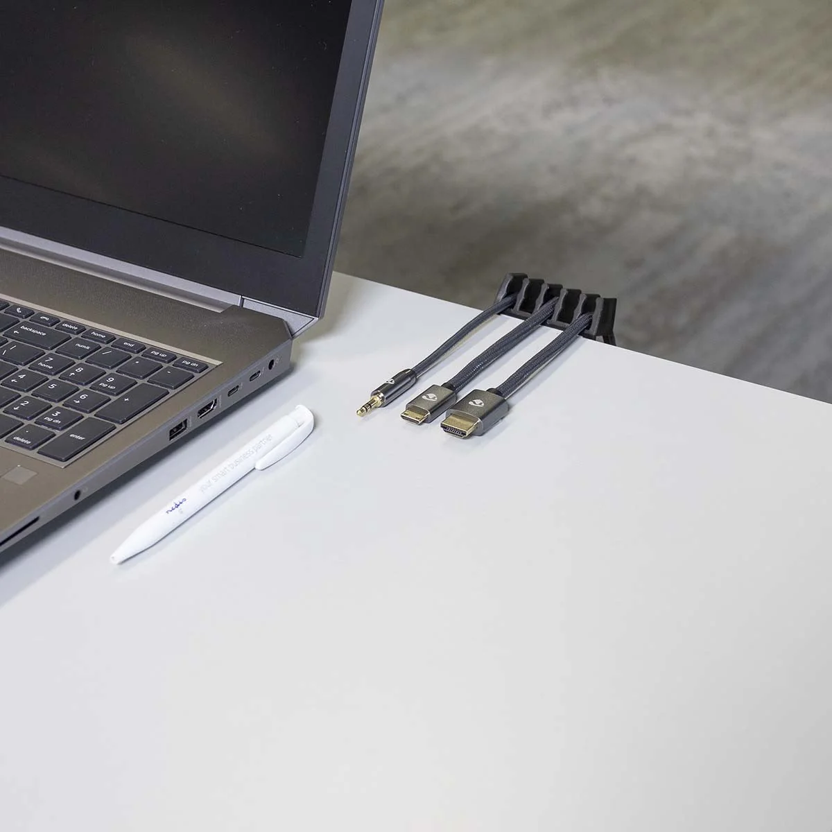 Nedis Cable Management | Cable Clip | Click and Go | 2 pcs | Number of slots: 5 Slots | Maximum cable thickness: 7.1 mm | Polypropylene | Black - Image 9