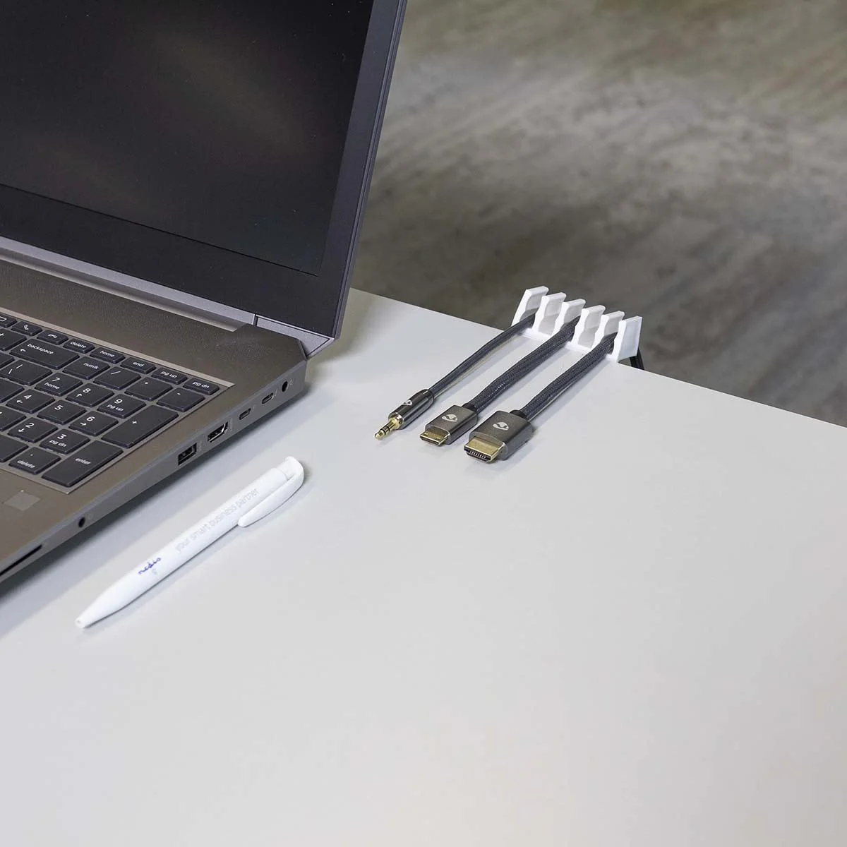 Nedis Cable Management | Cable Clip | Click and Go | 2 pcs | Number of slots: 5 Slots | Maximum cable thickness: 7.1 mm | Polypropylene | White - Image 10