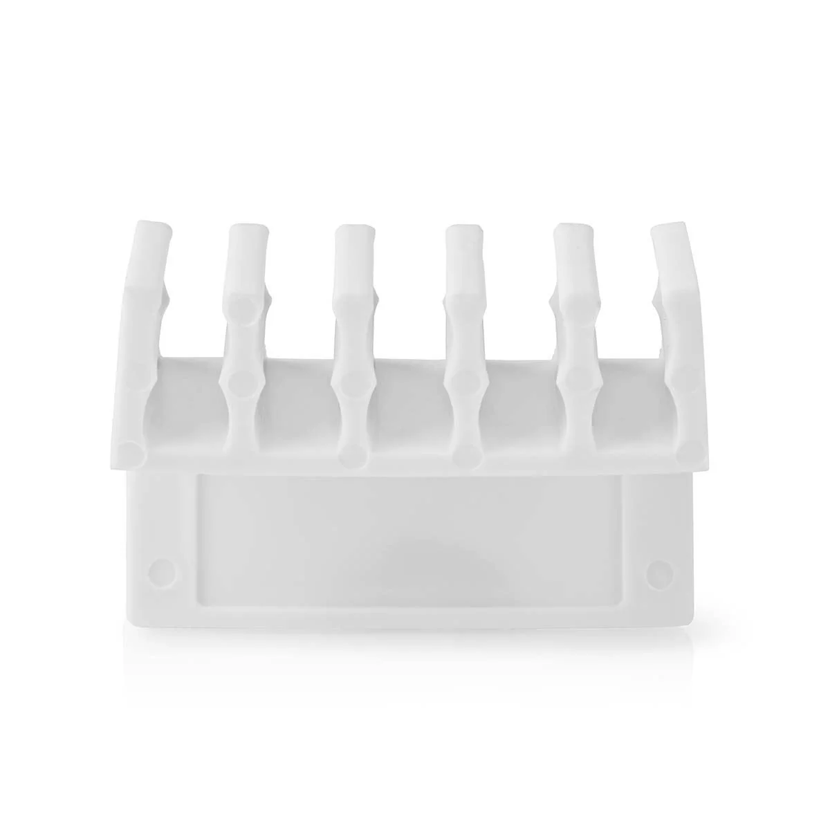 Nedis Cable Management | Cable Clip | Click and Go | 2 pcs | Number of slots: 5 Slots | Maximum cable thickness: 7.1 mm | Polypropylene | White - Image 3