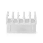 Nedis Cable Management | Cable Clip | Click and Go | 2 pcs | Number of slots: 5 Slots | Maximum cable thickness: 7.1 mm | Polypropylene | White - Image 6