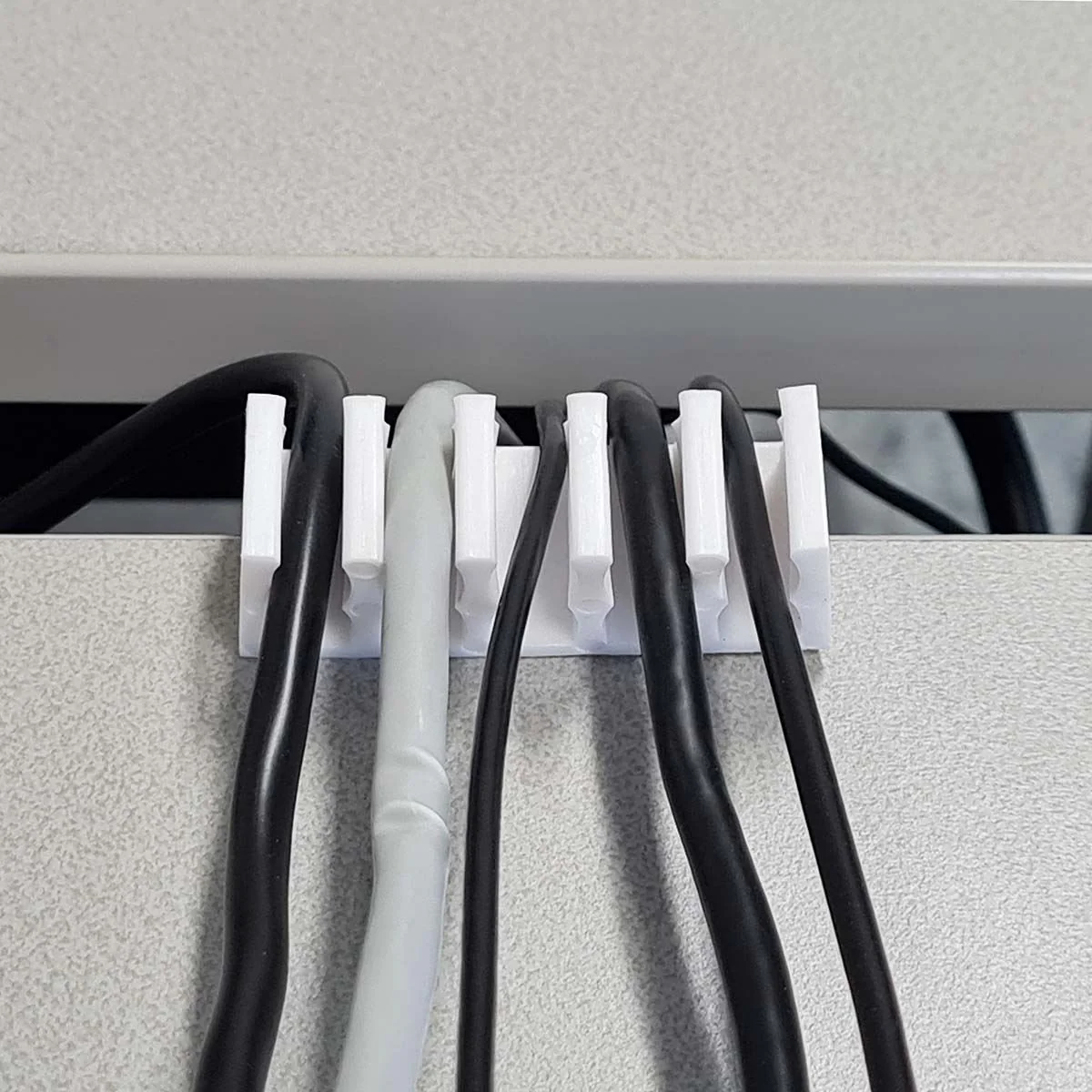 Nedis Cable Management | Cable Clip | Click and Go | 2 pcs | Number of slots: 5 Slots | Maximum cable thickness: 7.1 mm | Polypropylene | White - Image 7