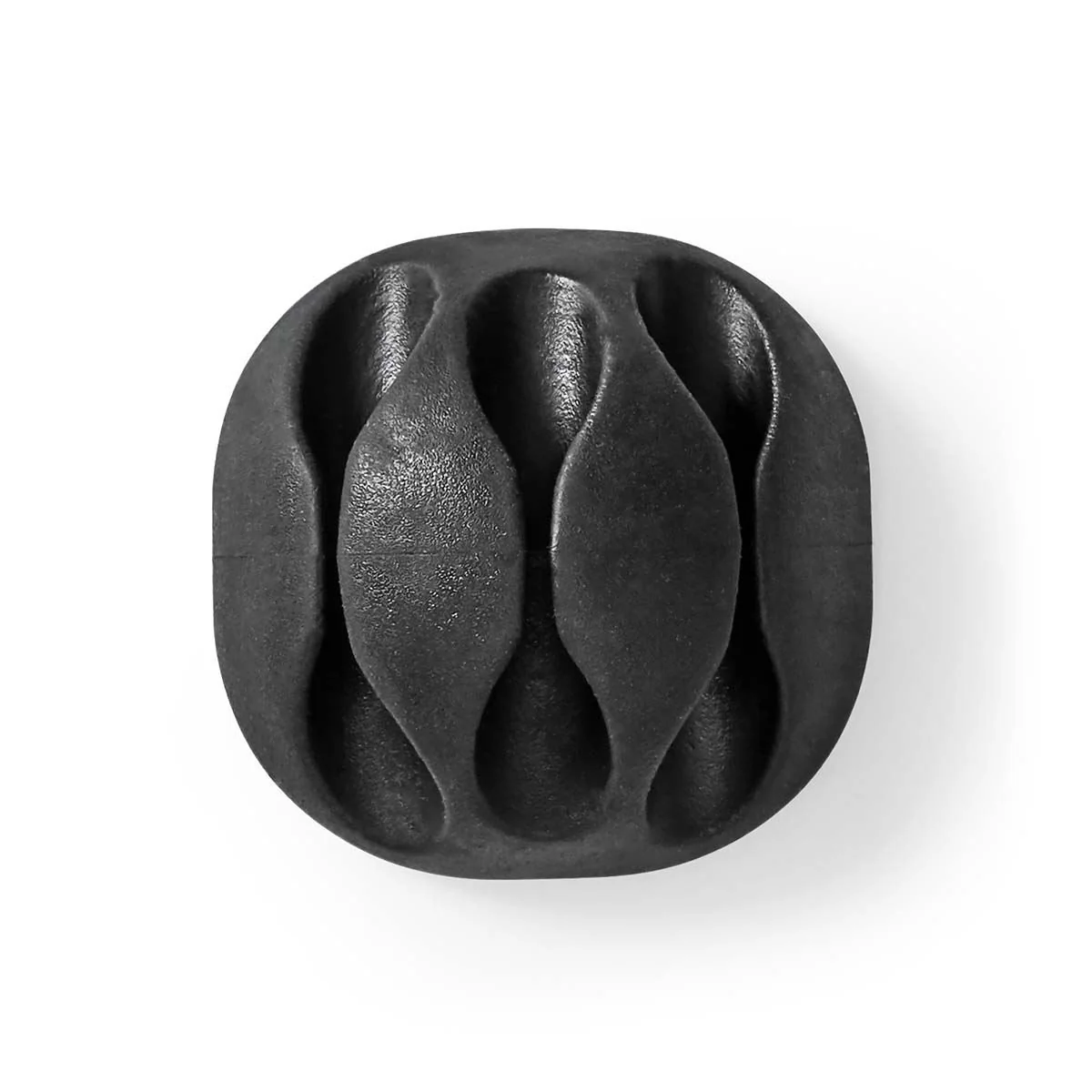 Nedis Cable Management | Cable Clip | Click and Go | 4 pcs | Number of slots: 3 Slots | Maximum cable thickness: 5.3 mm | TPE | Black - Image 3