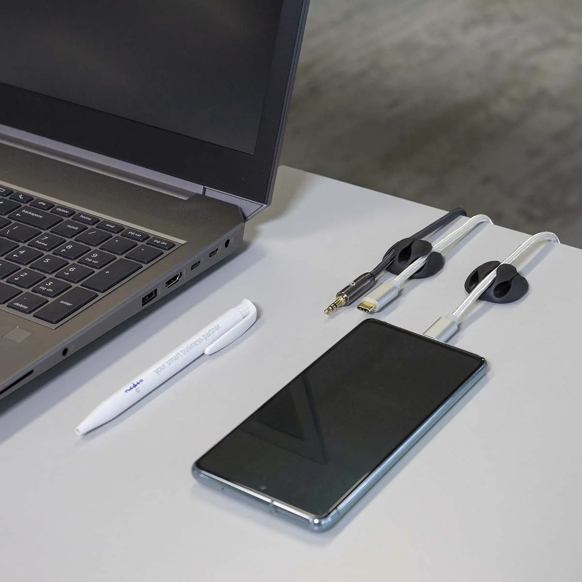 Nedis Cable Management | Cable Clip | Click and Go | 4 pcs | Number of slots: 3 Slots | Maximum cable thickness: 5.3 mm | TPE | Black - Image 7