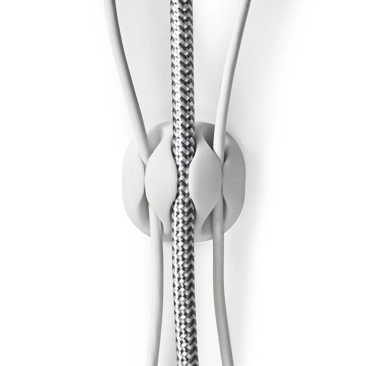 Nedis Cable Management | Cable Clip | Click and Go | 4 pcs | Number of slots: 3 Slots | Maximum cable thickness: 5.3 mm | TPE | White - Image 11