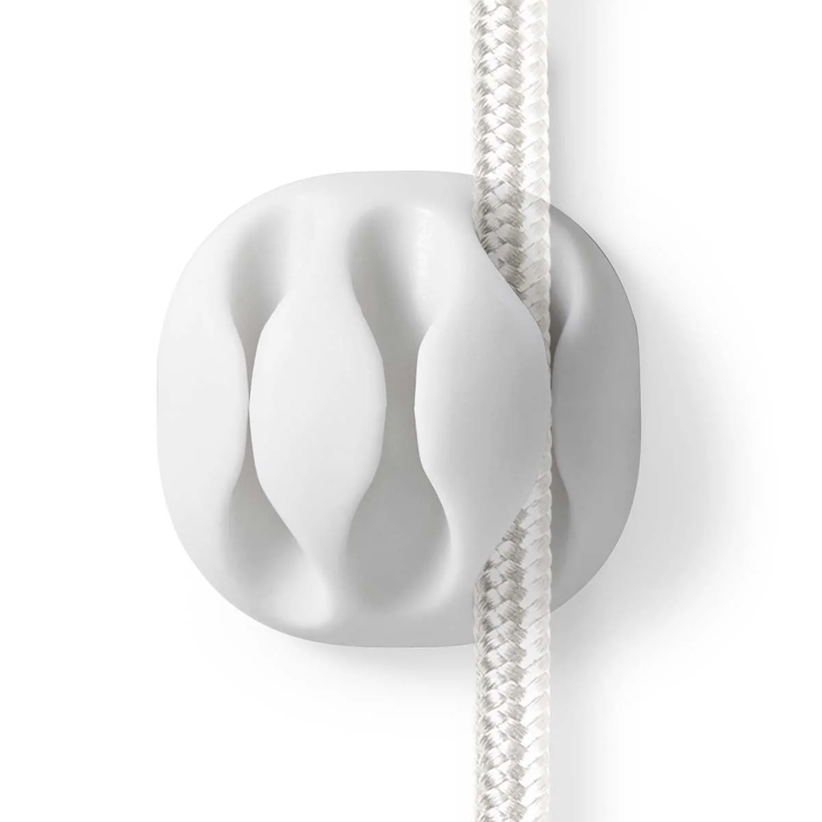 Nedis Cable Management | Cable Clip | Click and Go | 4 pcs | Number of slots: 3 Slots | Maximum cable thickness: 5.3 mm | TPE | White - Image 4