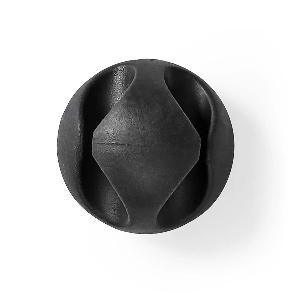 Nedis Cable Management | Cable Clip | Click and Go | 6 pcs | Number of slots: 2 Slots | Maximum cable thickness: 5.3 mm | TPE | Black - Image 3