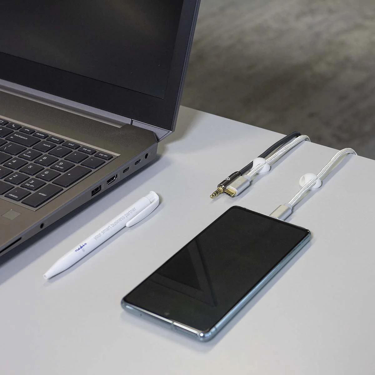 Nedis Cable Management | Cable Clip | Click and Go | 6 pcs | Number of slots: 2 Slots | Maximum cable thickness: 5.3 mm | TPE | White - Image 10