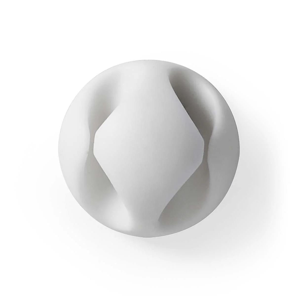 Nedis Cable Management | Cable Clip | Click and Go | 6 pcs | Number of slots: 2 Slots | Maximum cable thickness: 5.3 mm | TPE | White - Image 3