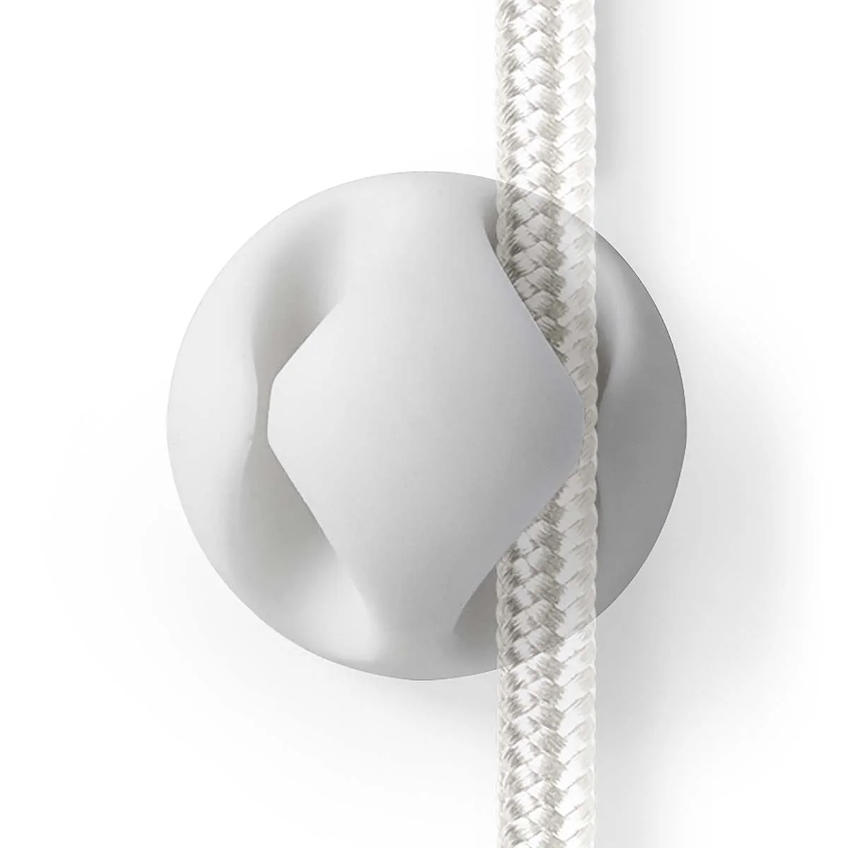 Nedis Cable Management | Cable Clip | Click and Go | 6 pcs | Number of slots: 2 Slots | Maximum cable thickness: 5.3 mm | TPE | White - Image 4