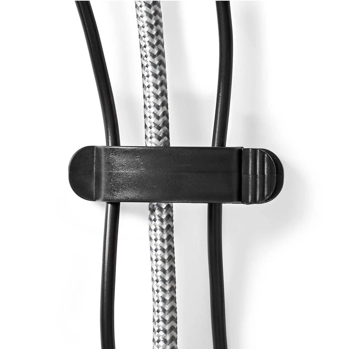 Nedis Cable Management | Cable Clip | Locked | 3 pcs | Number of slots: 3 Slots | Maximum cable thickness: 7.5 mm | Polypropylene | Black - Image 15