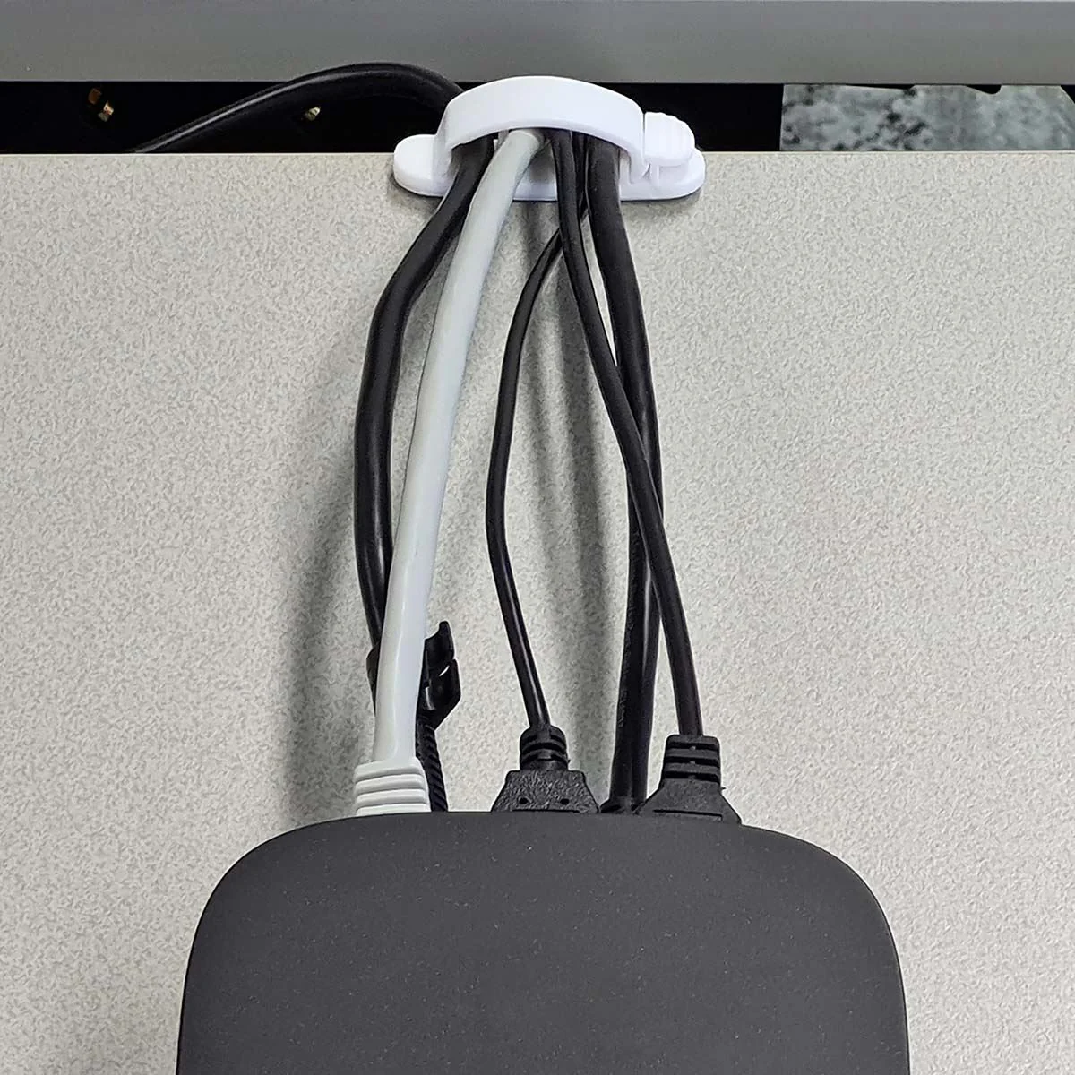 Nedis Cable Management | Cable Clip | Locked | 3 pcs | Number of slots: 3 Slots | Maximum cable thickness: 7.5 mm | Polypropylene | White - Image 13