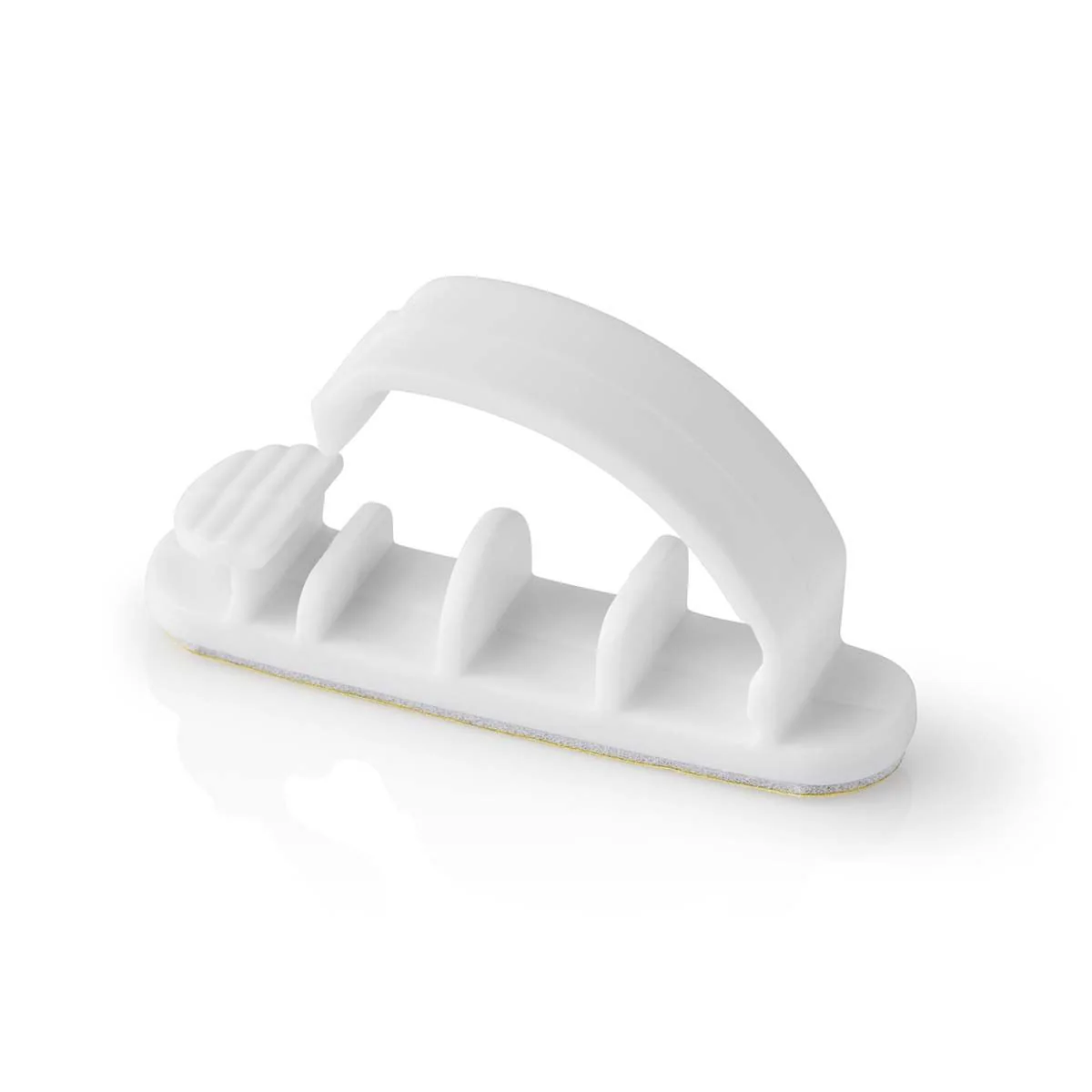 Nedis Cable Management | Cable Clip | Locked | 3 pcs | Number of slots: 3 Slots | Maximum cable thickness: 7.5 mm | Polypropylene | White - Image 3