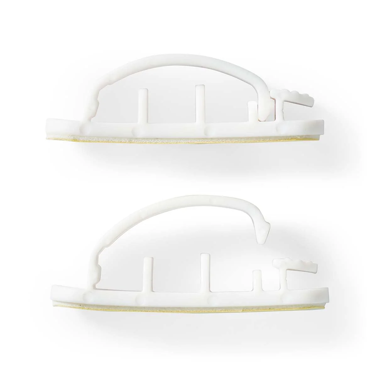 Nedis Cable Management | Cable Clip | Locked | 3 pcs | Number of slots: 3 Slots | Maximum cable thickness: 7.5 mm | Polypropylene | White - Image 4