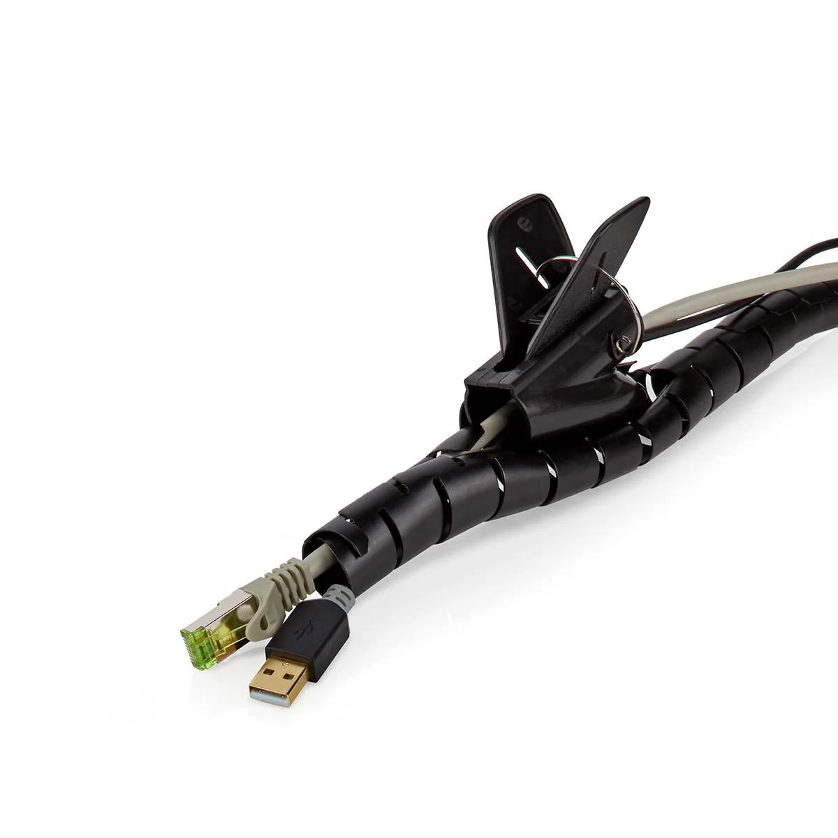 Nedis Cable Management | Spiral Sleeve | 1 pcs | Maximum cable thickness: 16 mm | PE | Black - Image 6
