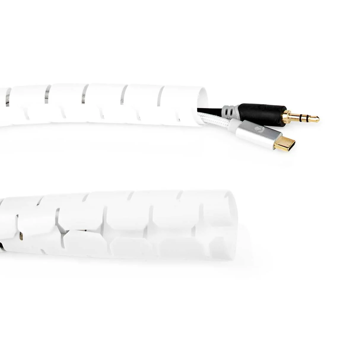 Nedis Cable Management | Spiral Sleeve | 1 pcs | Maximum cable thickness: 22 mm | PE | White - Image 4