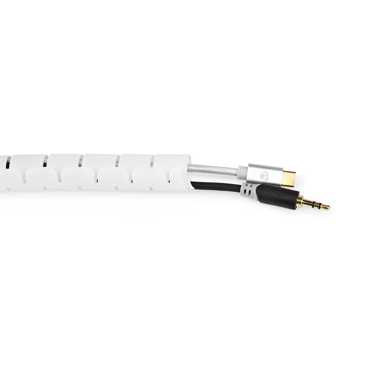 Nedis Cable Management | Spiral Sleeve | 1 pcs | Maximum cable thickness: 22 mm | PE | White - Image 5