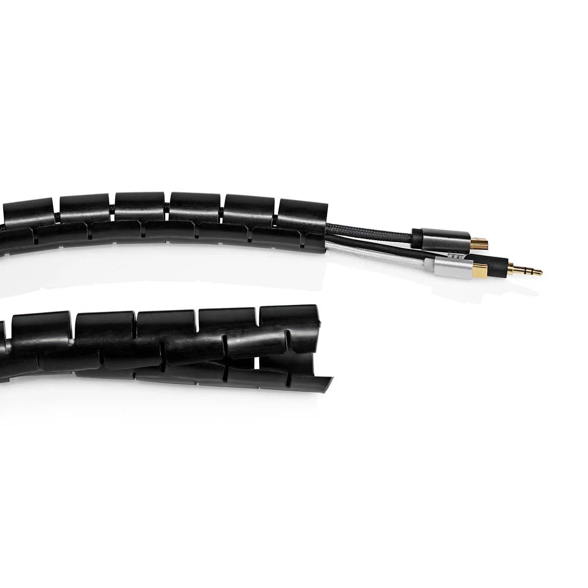Nedis Cable Management | Spiral Sleeve | 1 pcs | Maximum cable thickness: 32 mm | PE | Black - Image 4