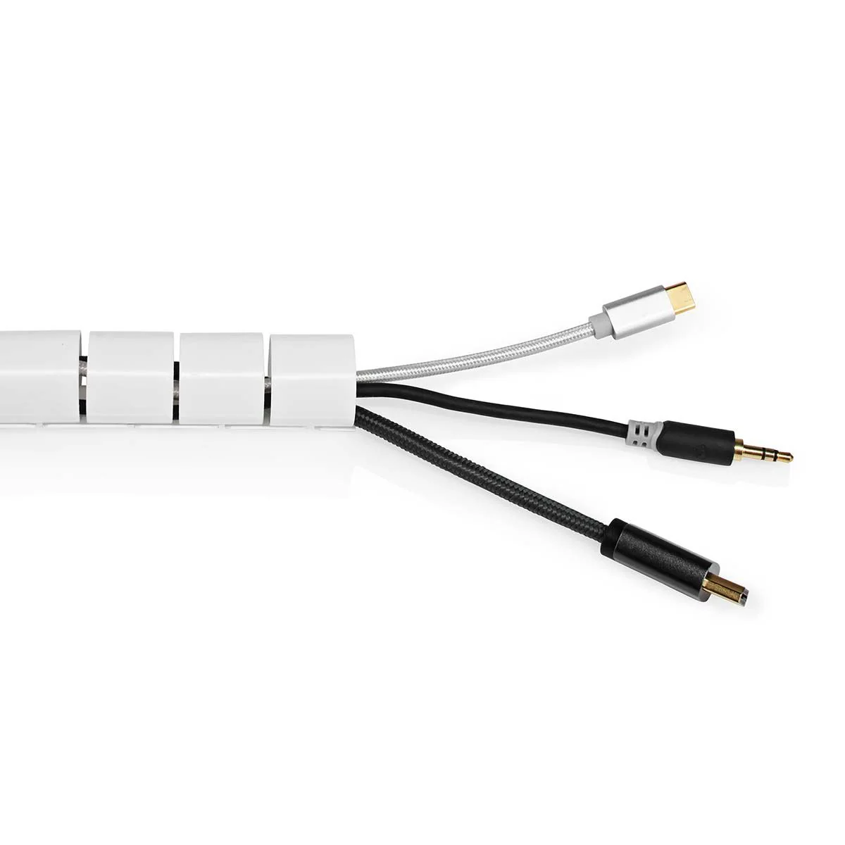 Nedis Cable Management | Spiral Sleeve | 1 pcs | Maximum cable thickness: 32 mm | PE | White - Image 5