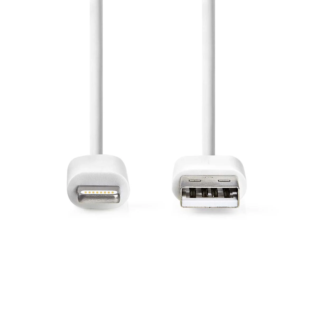 Nedis Lightning Cable | USB 2.0 | Apple Lightning 8-Pin | USB-A Male | 480 Mbps | Nickel Plated | 1.00 m | Round | PVC | White | Box - Image 4